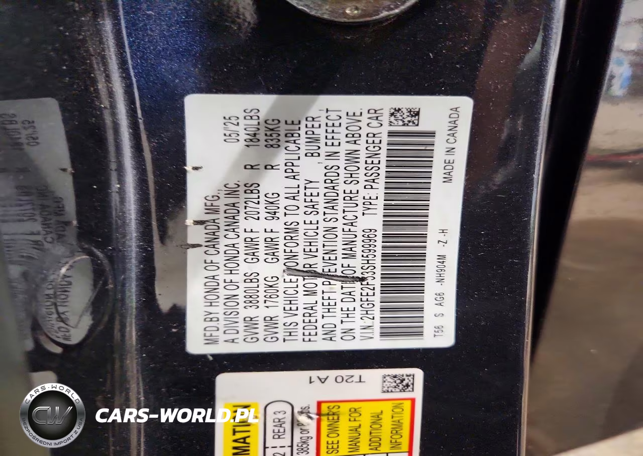 2025 Honda Civic Sport VIN:2HGFE2F53SH599969 - 12