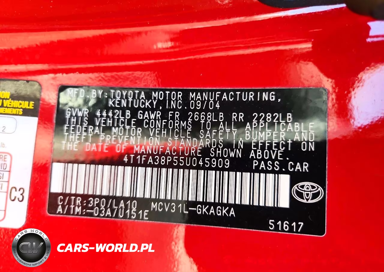 2005 Toyota Camry Solara Sle V6 VIN:4T1FA38P55U045909 - 12