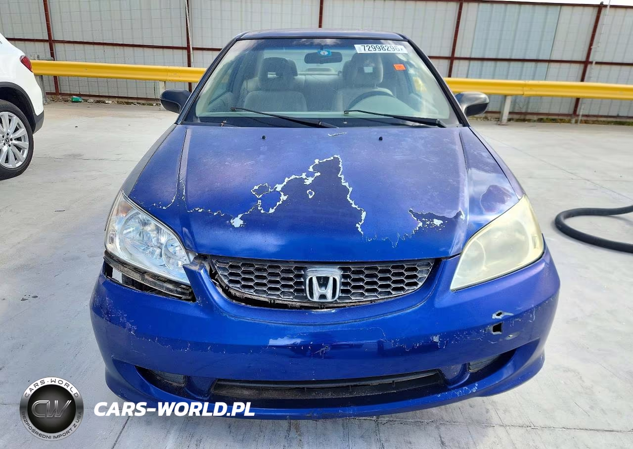 2004 Honda Civic Lx VIN:1HGEM225X4L037111 - 5