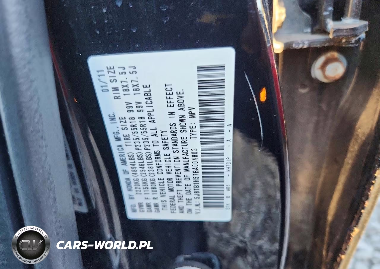 2011 Acura Rdx Technology VIN:5J8TB1H57BA004803 - 12