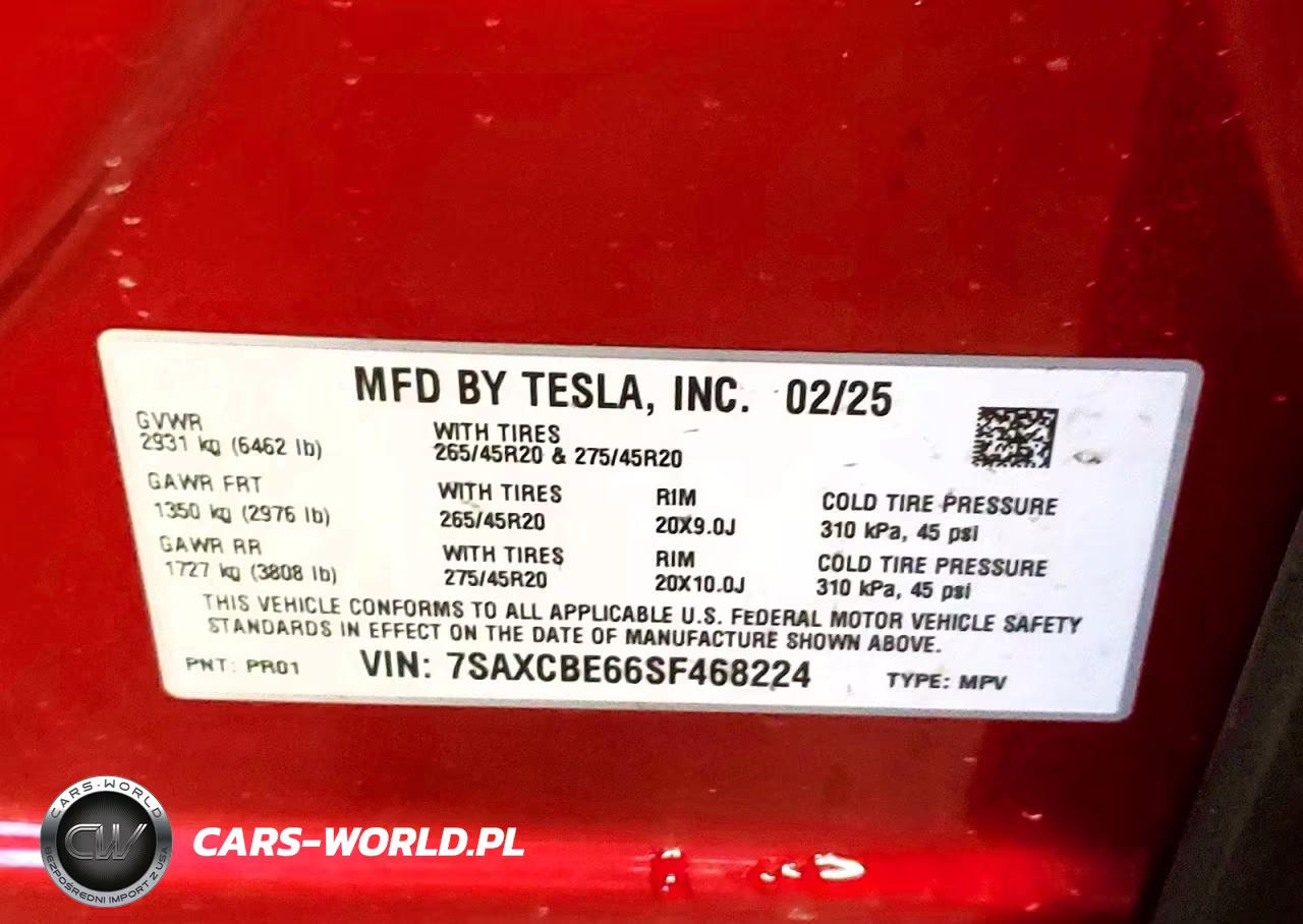 2025 Tesla Model X VIN:7SAXCBE66SF468224 - 14