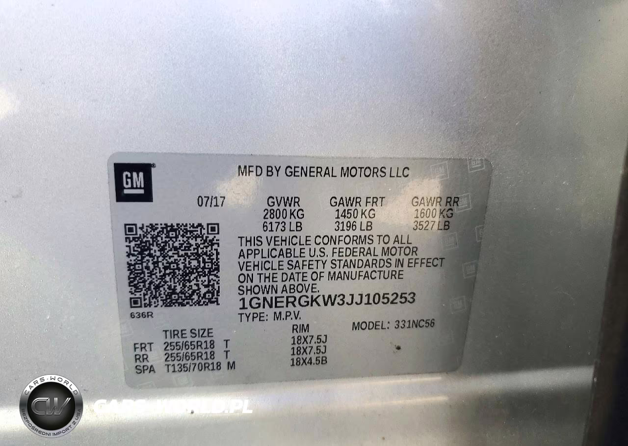 2018 Chevrolet Traverse VIN:1GNERGKW3JJ105253 - 13