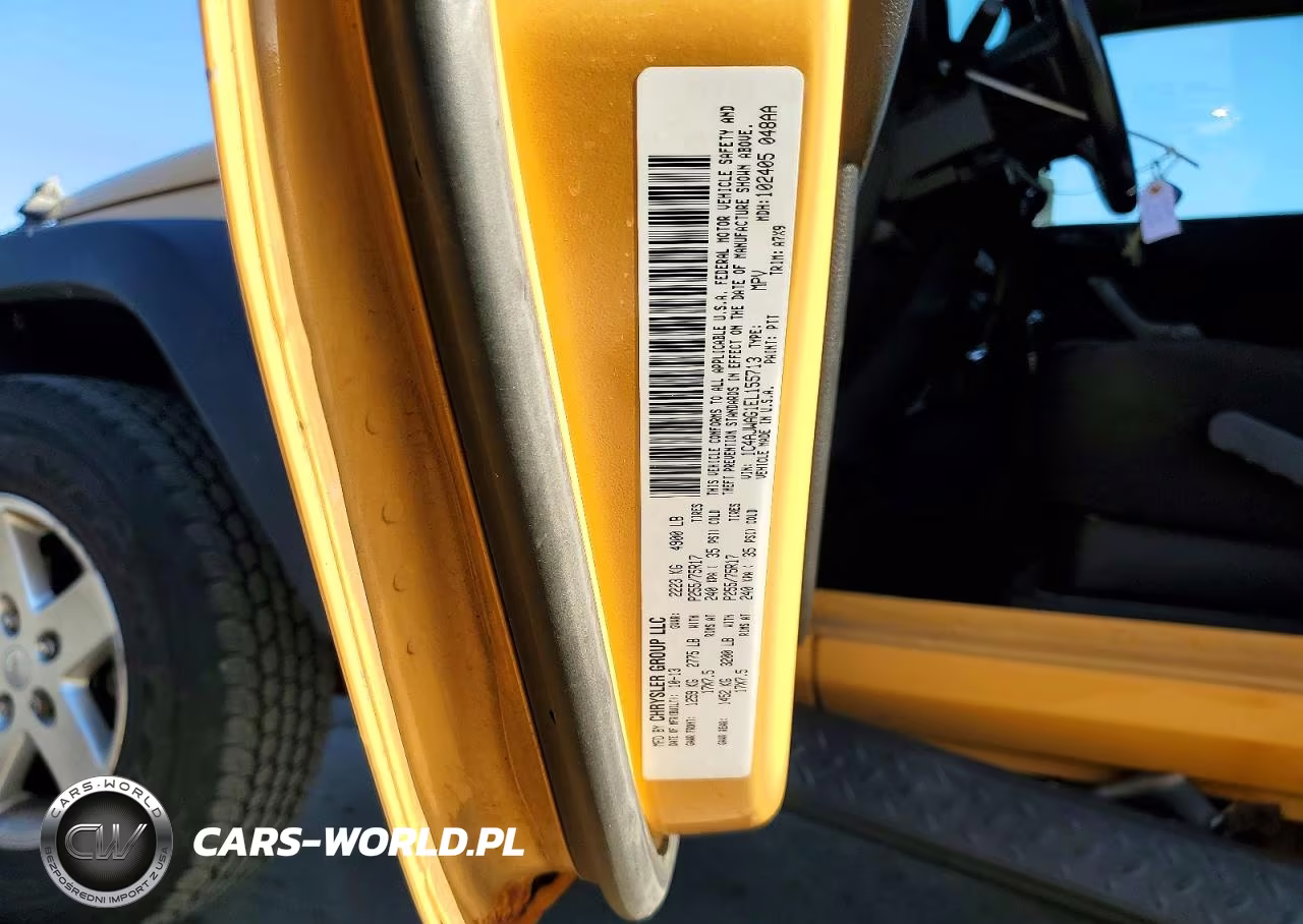 2014 Jeep Wrangler Sport VIN:1C4AJWAG1EL155713 - 13