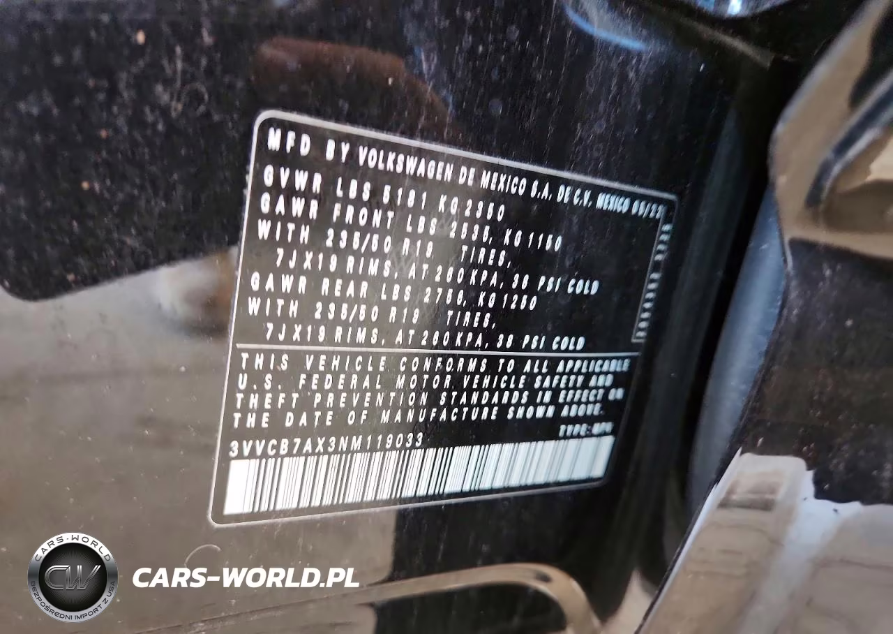 2022 Volkswagen Tiguan Se R-Line Black VIN:3VVCB7AX3NM119033 - 13