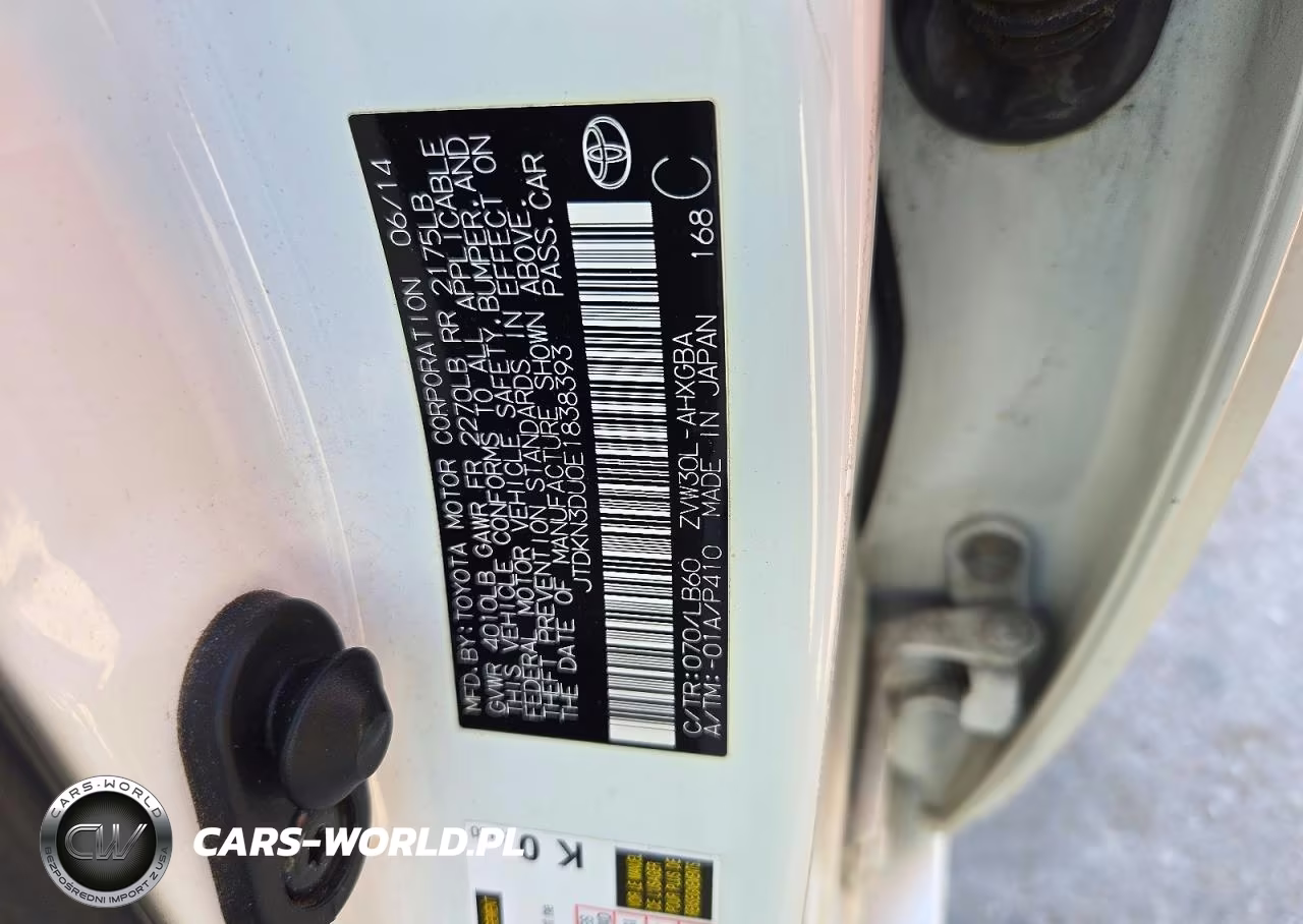2014 Toyota Prius Five VIN:JTDKN3DU0E1838393 - 12