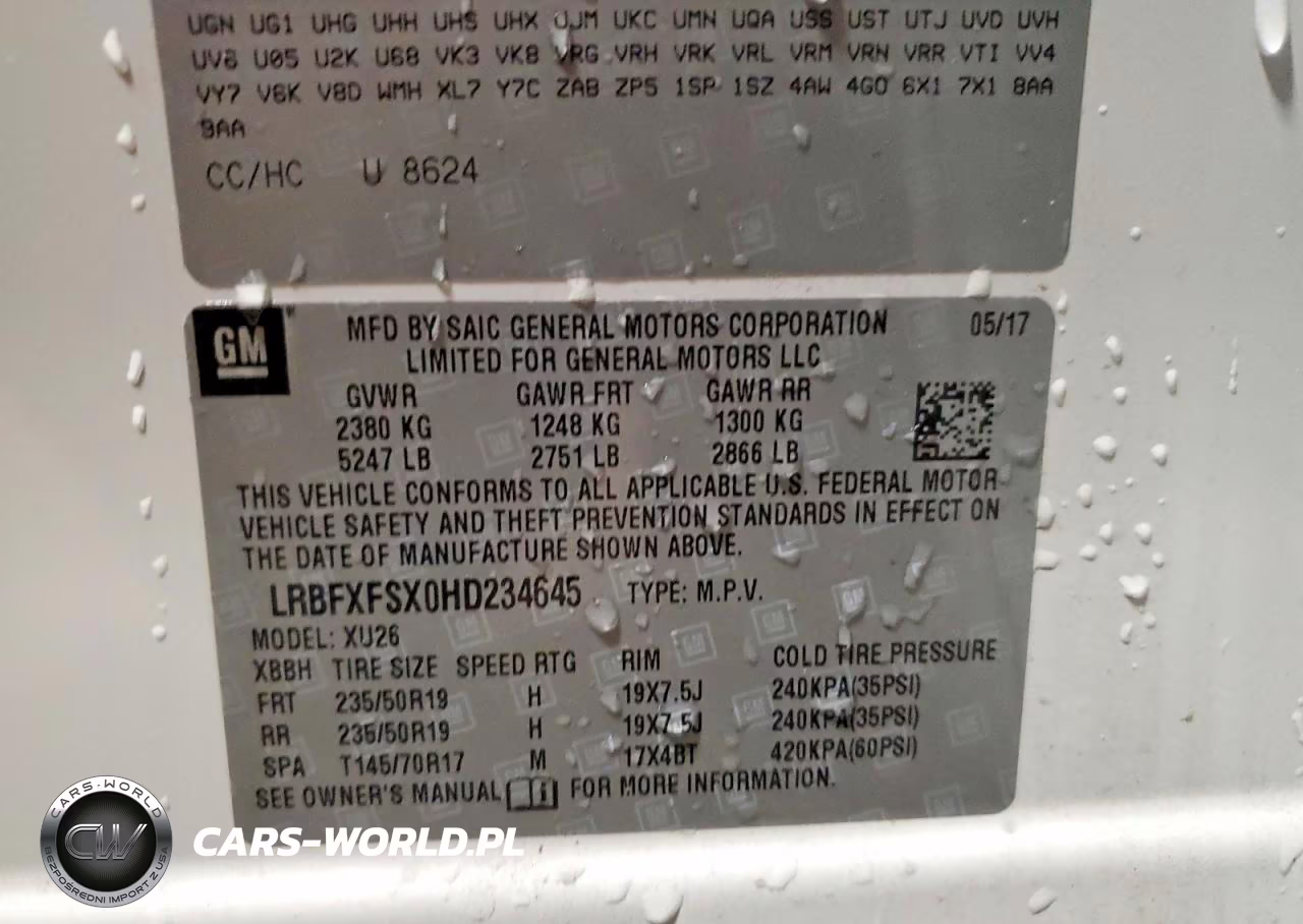 2017 Buick Envision Premium Ii VIN:LRBFXFSX0HD234645 - 13