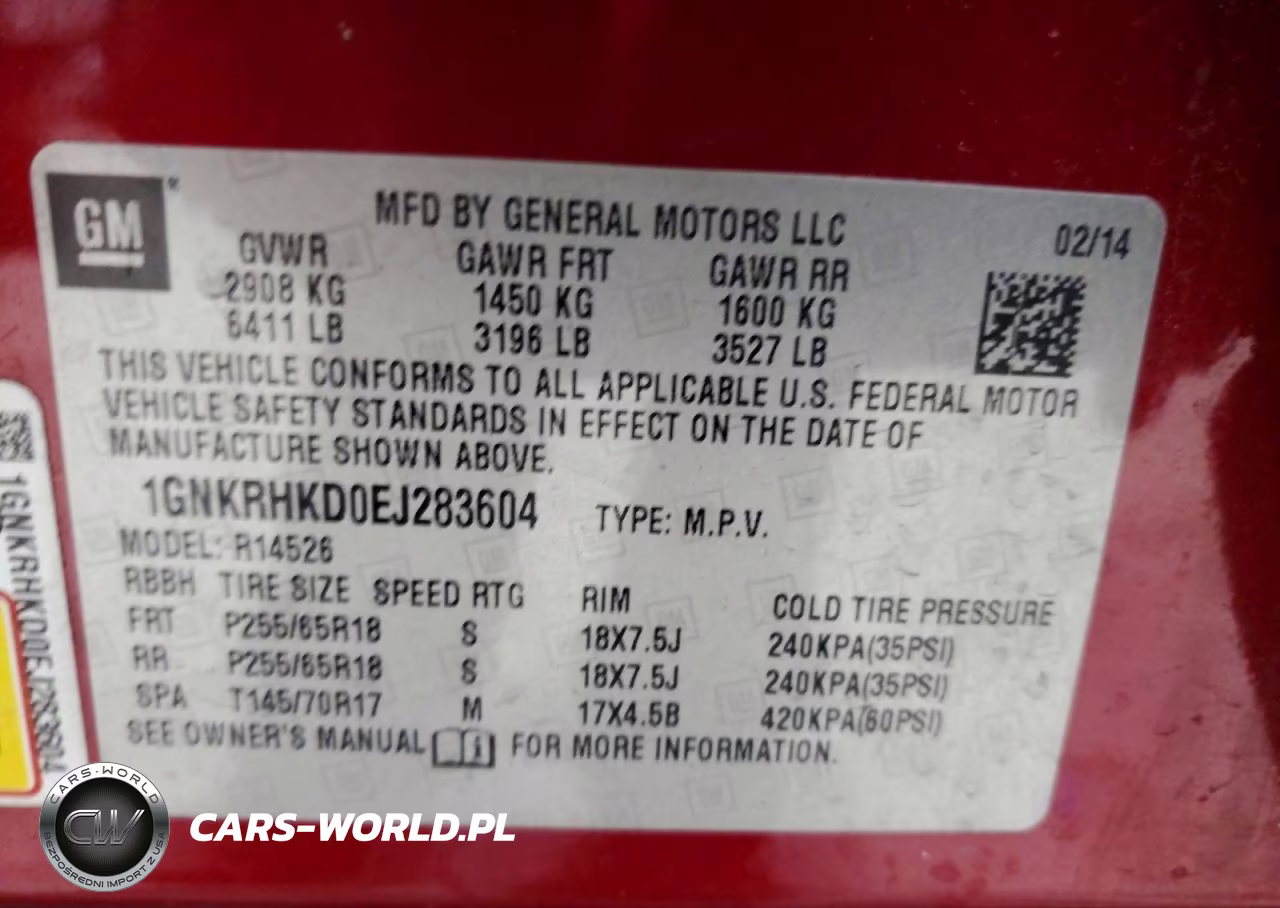 2014 Chevrolet Traverse Lt VIN:1GNKRHKD0EJ283604 - 13
