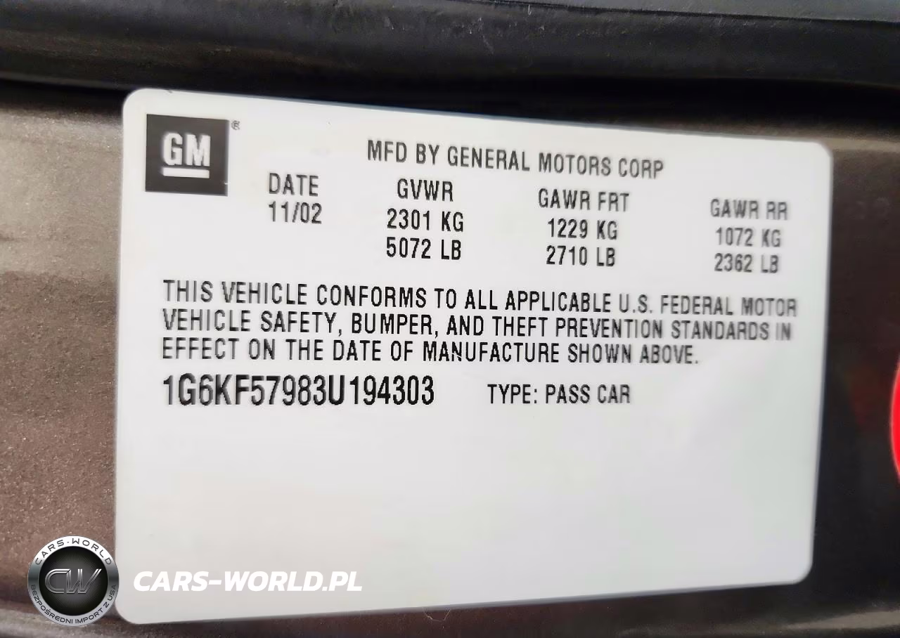 2003 Cadillac Deville VIN:1G6KF57983U194303 - 12