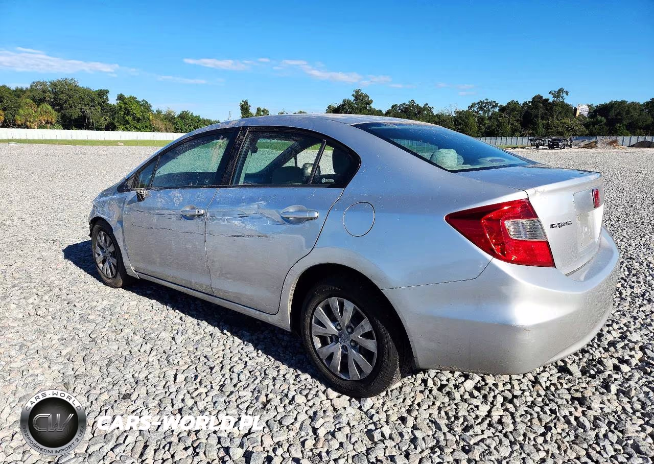 2012 Honda Civic Lx VIN:JHMFB2F58CS004873 - 2