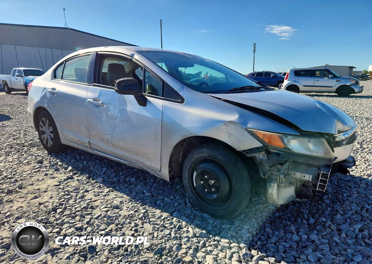 2012 Honda Civic Lx VIN:JHMFB2F58CS004873 - 4