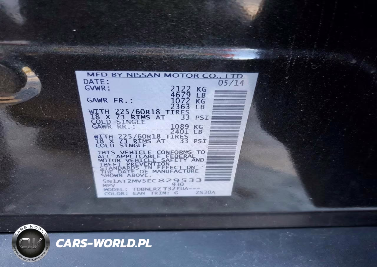 2014 Nissan Rogue S VIN:5N1AT2MV5EC829533 - 13