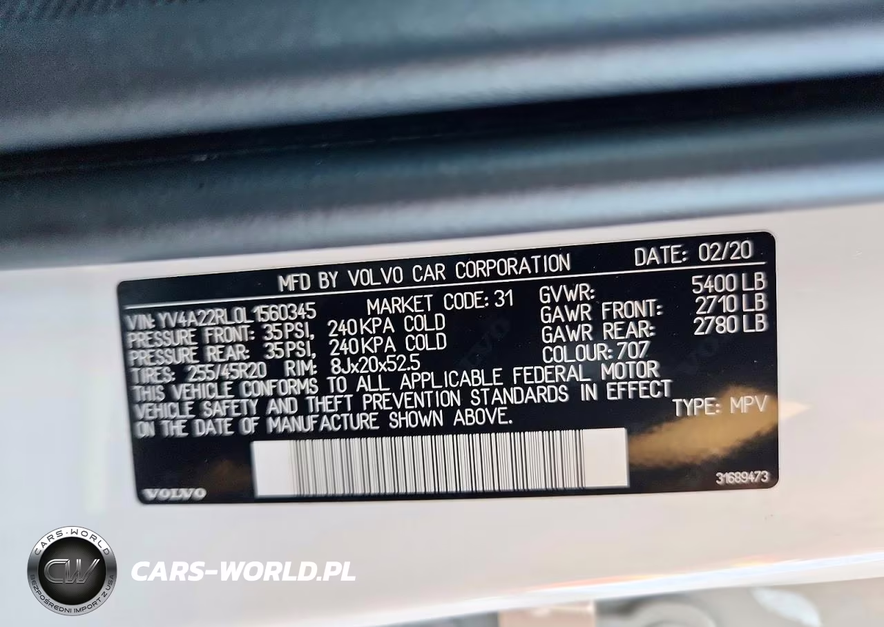 2020 Volvo Xc60 T6 Inscription VIN:YV4A22RL0L1560345 - 13