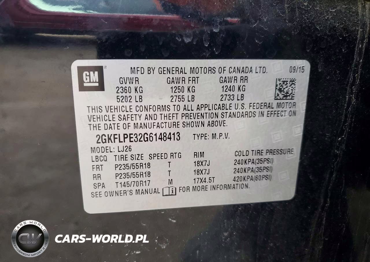 2016 GMC Terrain Slt VIN:2GKFLPE32G6148413 - 14