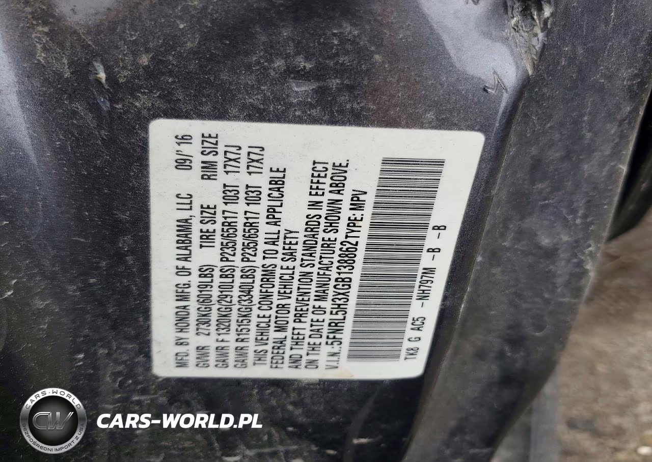 2016 Honda Odyssey Se VIN:5FNRL5H3XGB138862 - 13