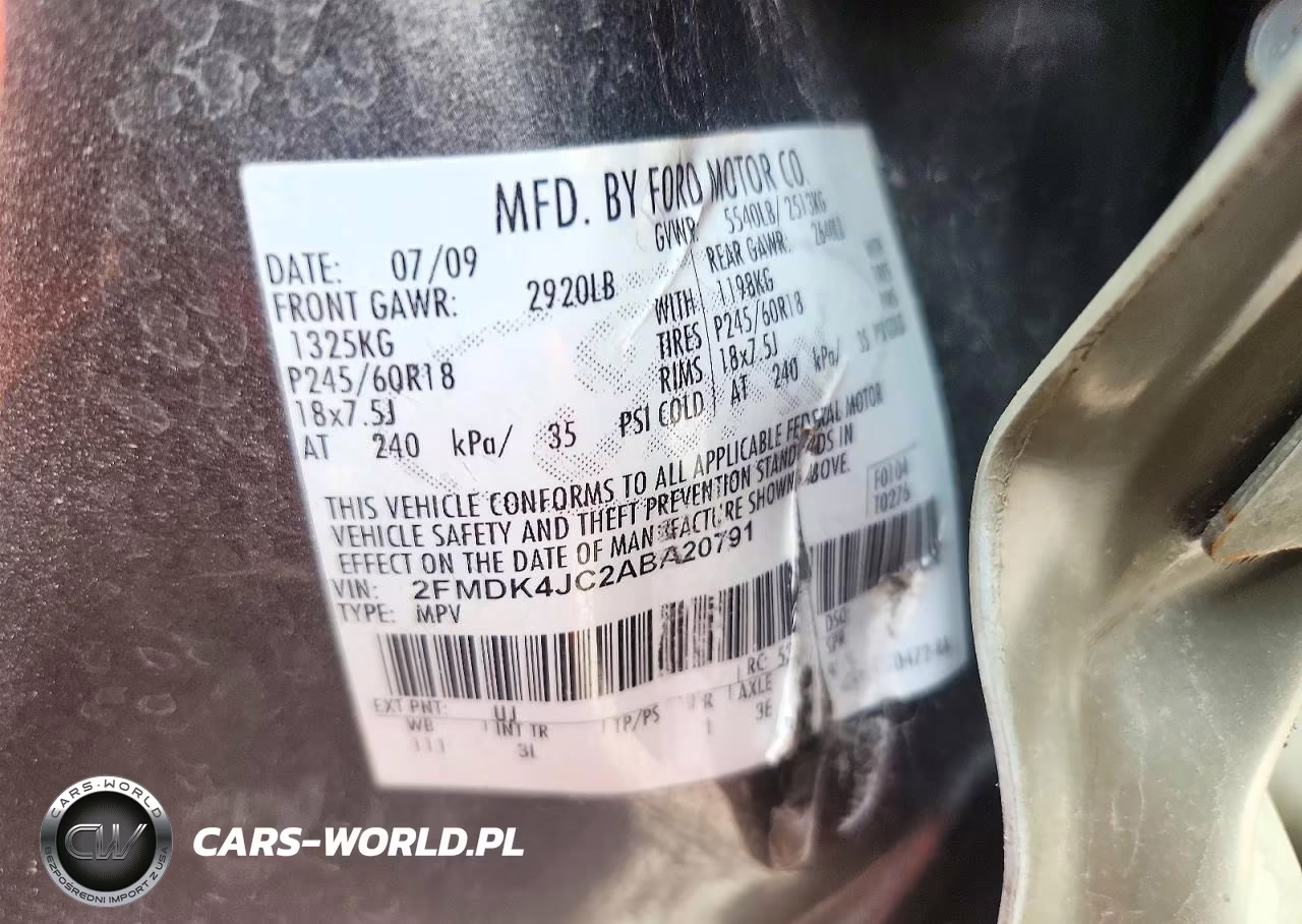 2010 Ford Edge Sel VIN:2FMDK4JC2ABA20791 - 14