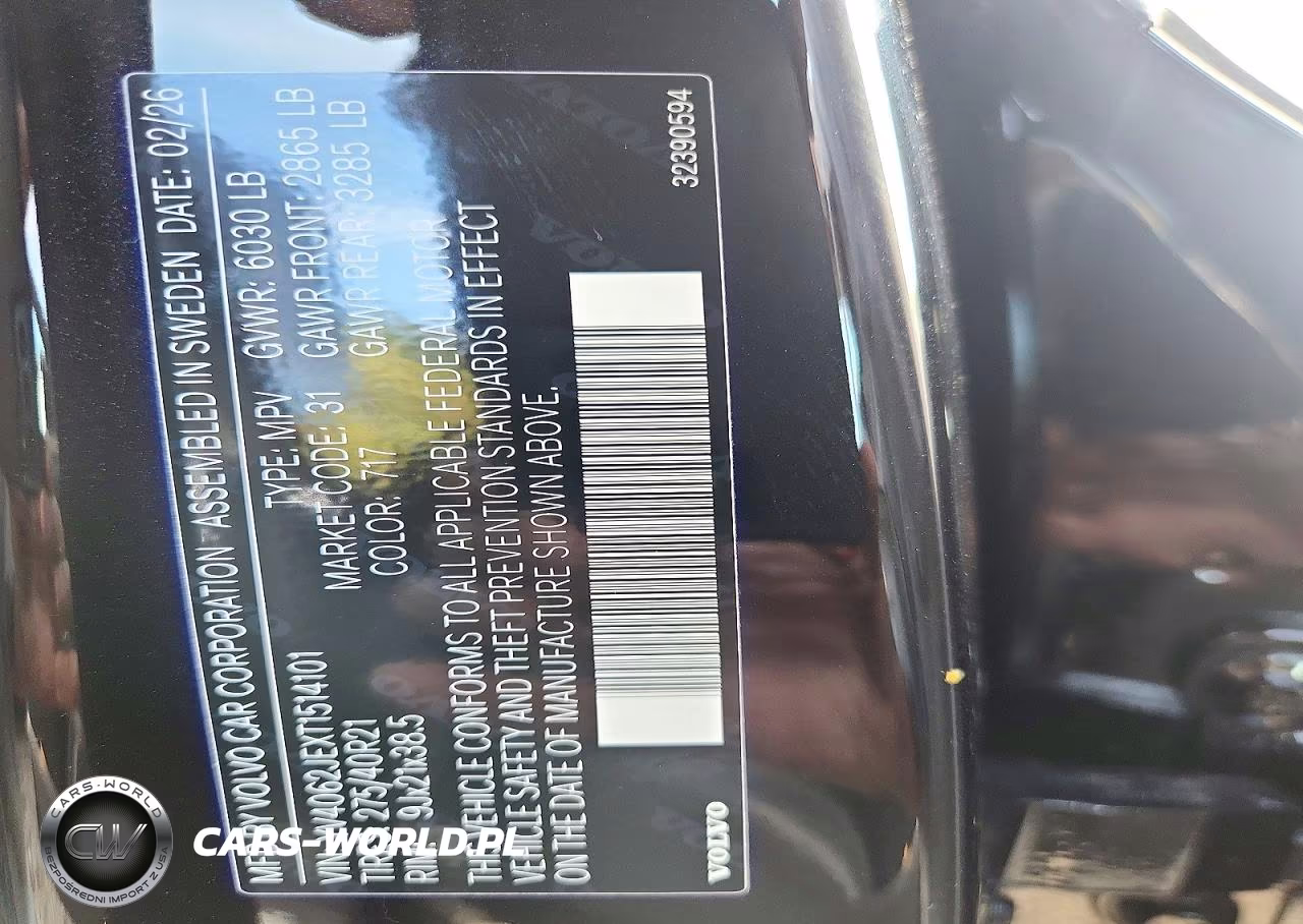 2026 Volvo Xc90 Plus VIN:YV4062JEXT1514101 - 13