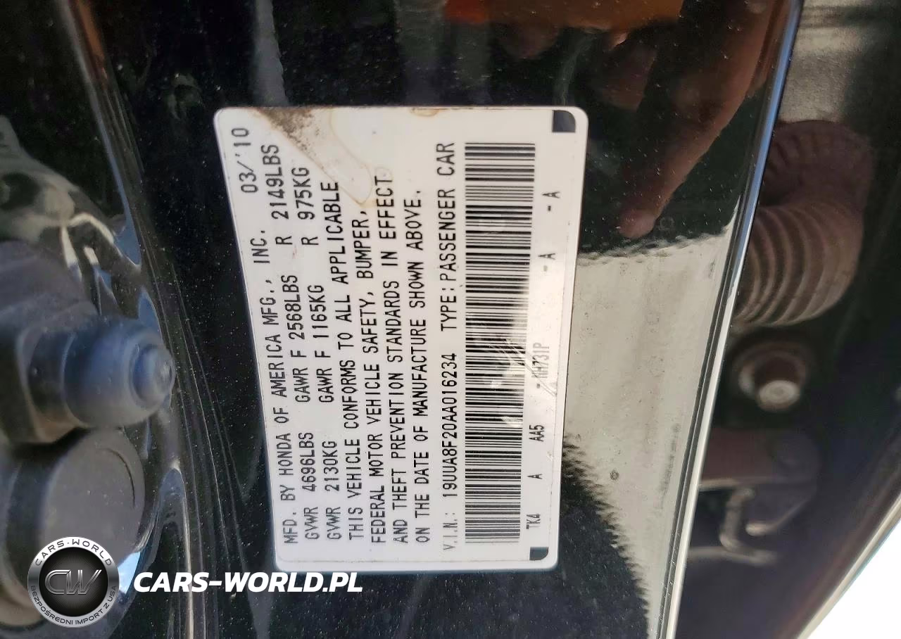 2010 Acura Tl VIN:19UUA8F20AA016234 - 12
