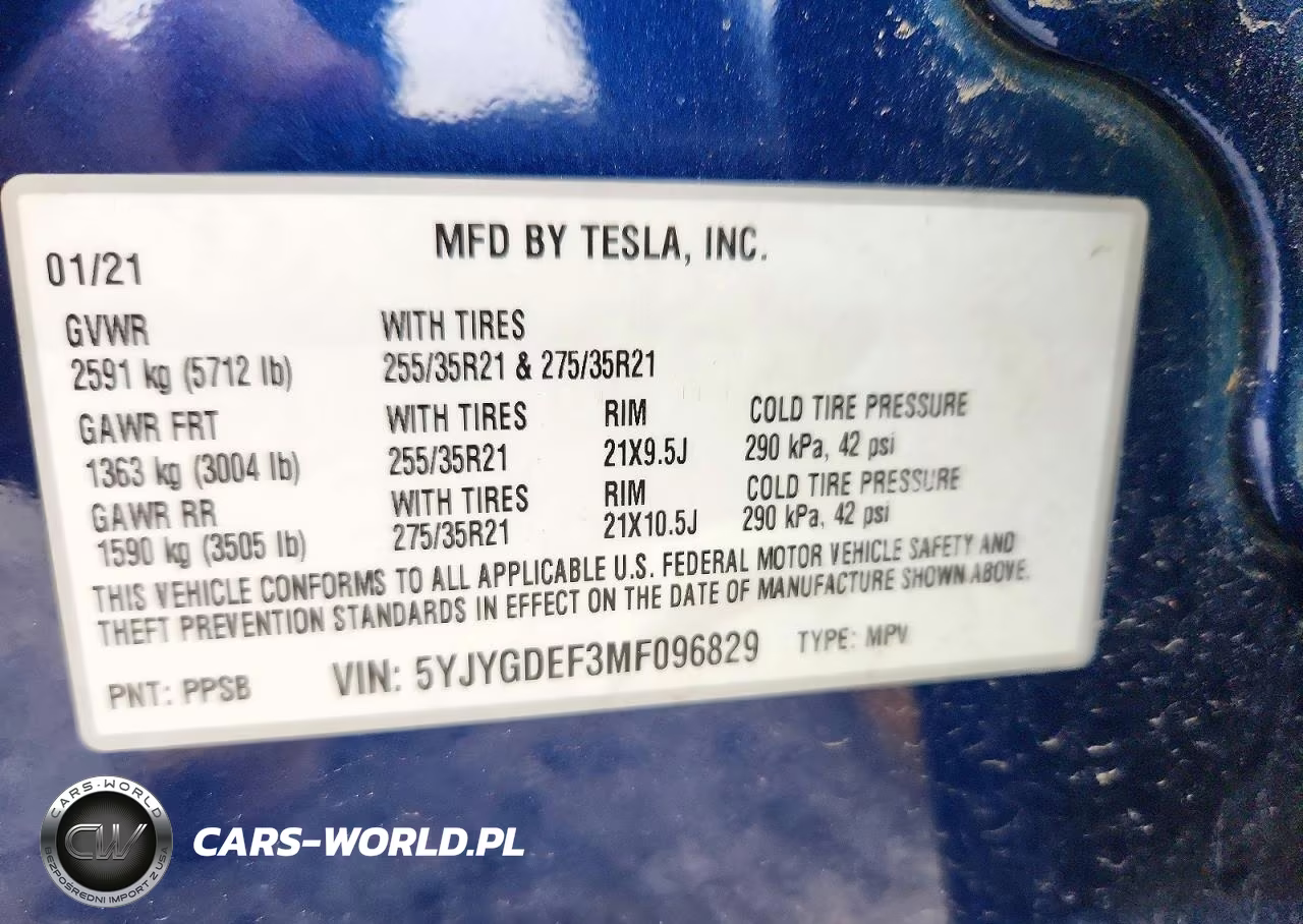 2021 Tesla Model Y VIN:5YJYGDEF3MF096829 - 12