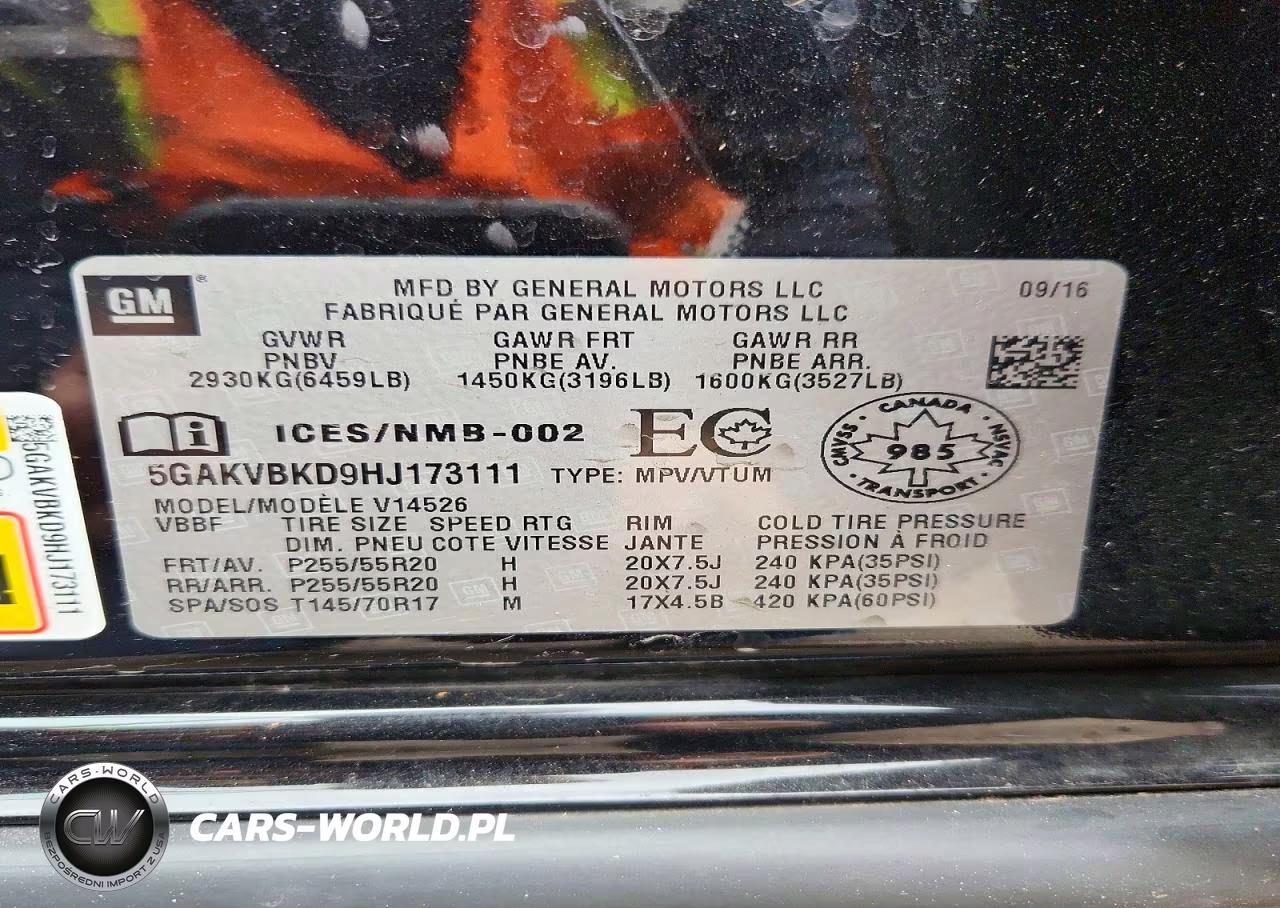 2017 Buick Enclave VIN:5GAKVBKD9HJ173111 - 13