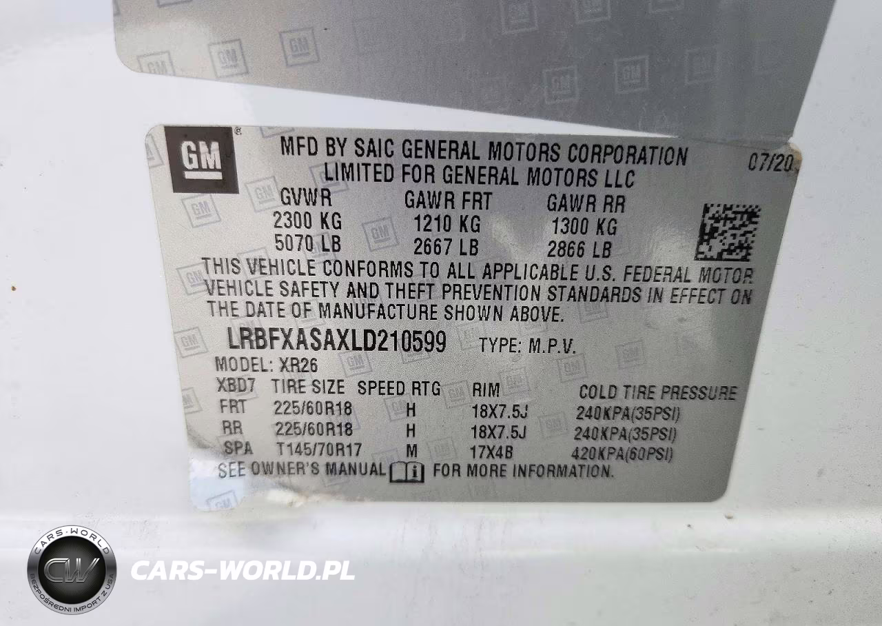 2020 Buick Envision VIN:LRBFXASAXLD210599 - 13