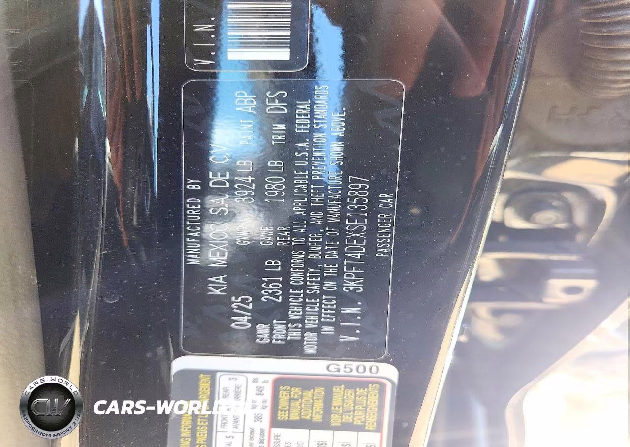 2025 Kia K4 Lxs VIN:3KPFT4DEXSE135897 - 12