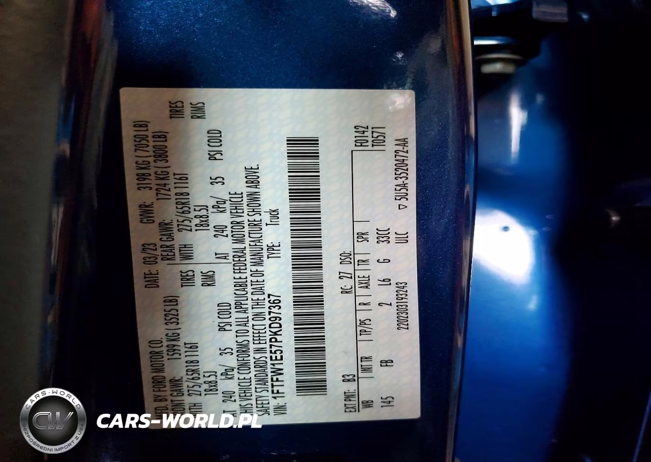 2023 Ford F150 Supercrew VIN:1FTFW1E57PKD97367 - 13