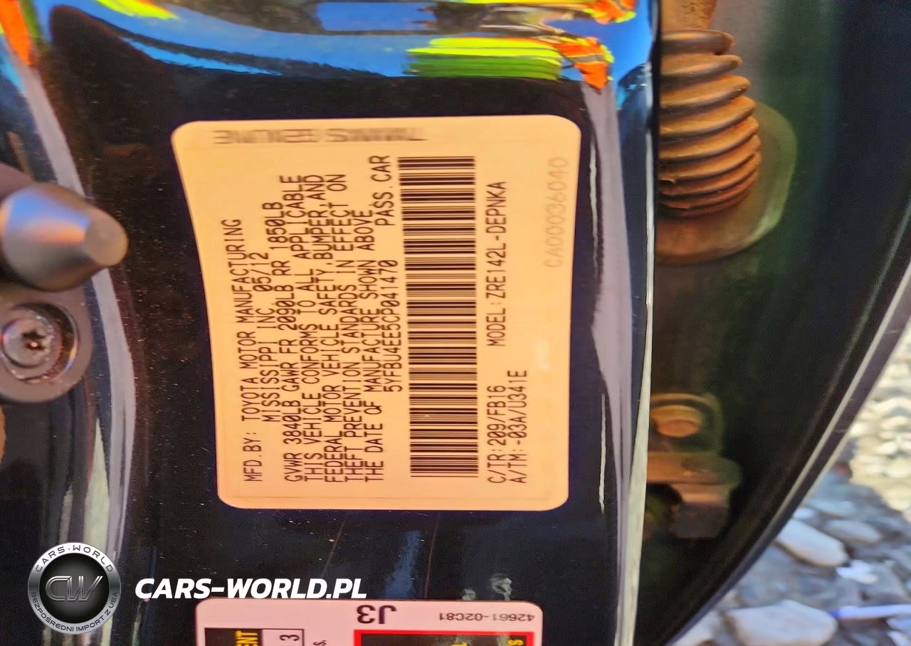 2012 Toyota Corolla Le VIN:5YFBU4EE5CP041470 - 12