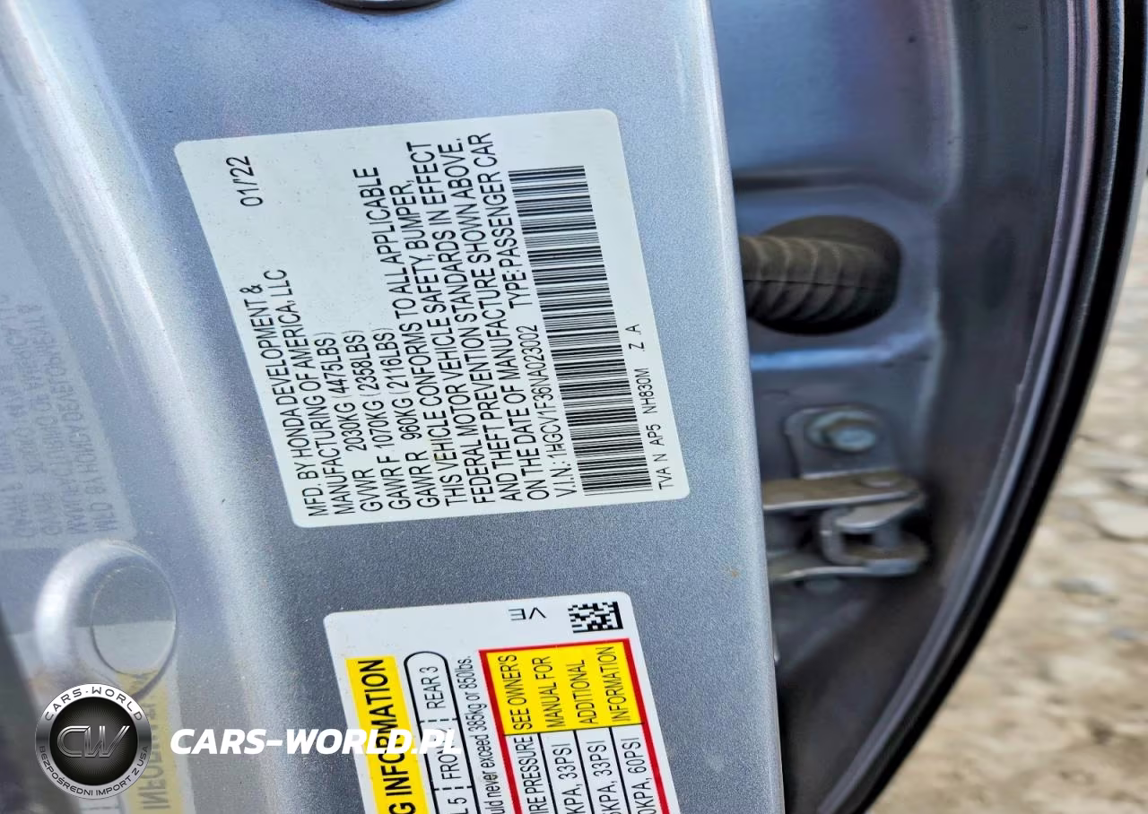 2022 Honda Accord Sport VIN:1HGCV1F36NA023002 - 12
