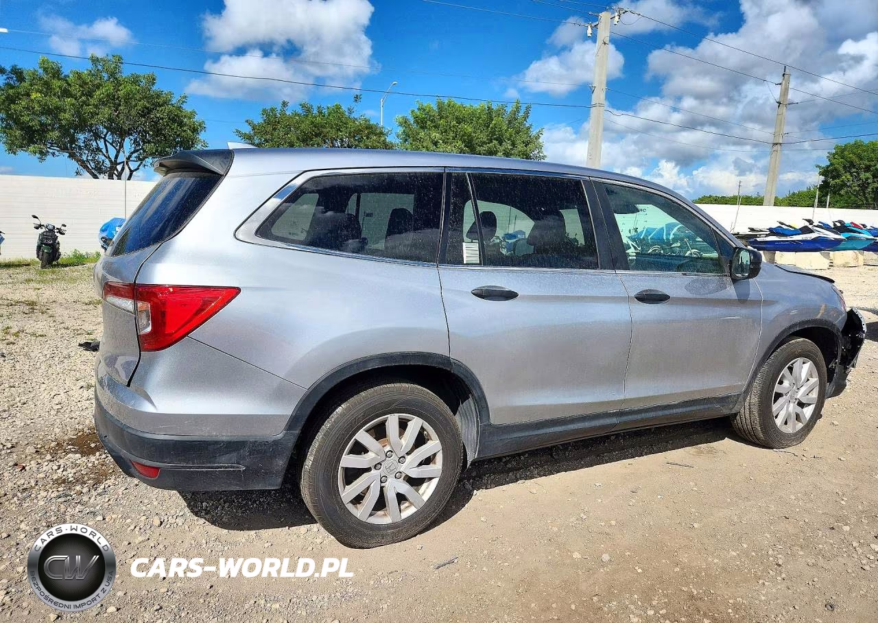 2019 Honda Pilot Lx VIN:5FNYF5H14KB045460 - 3