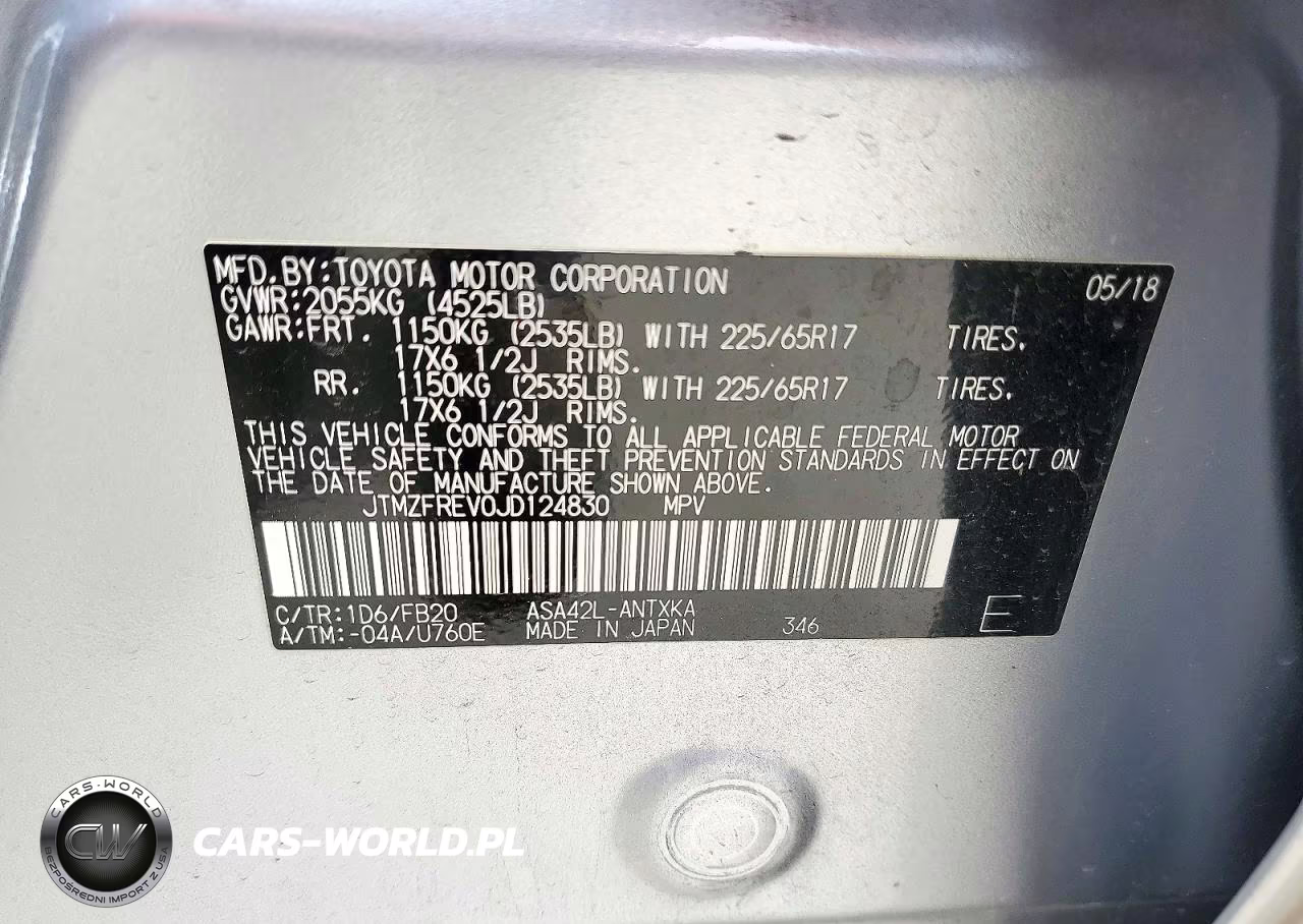 2018 Toyota Rav4 Le VIN:JTMZFREV0JD124830 - 14