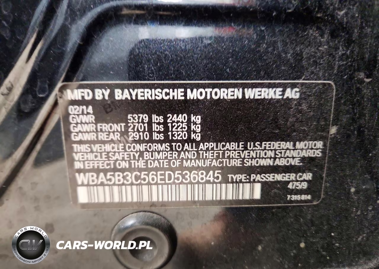 2014 BMW 535 Xi VIN:WBA5B3C56ED536845 - 12