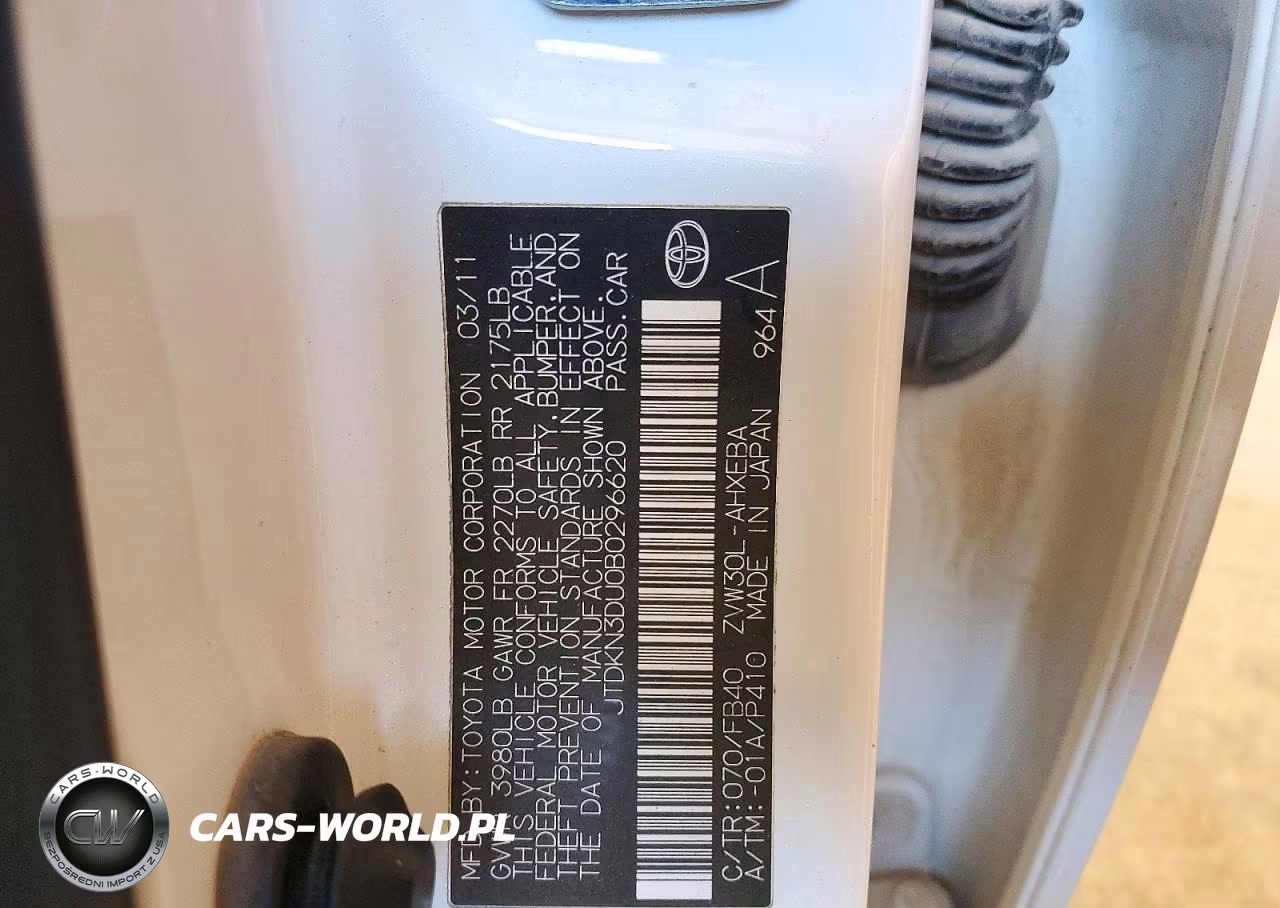 2011 Toyota Prius Three VIN:JTDKN3DU0B0296620 - 12