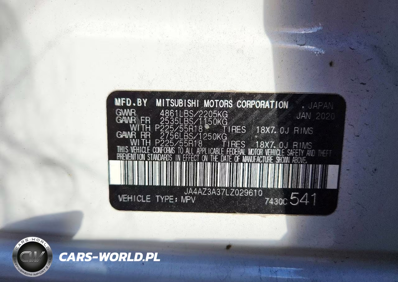 2020 Mitsubishi Outlander Se VIN:JA4AZ3A37LZ029610 - 13