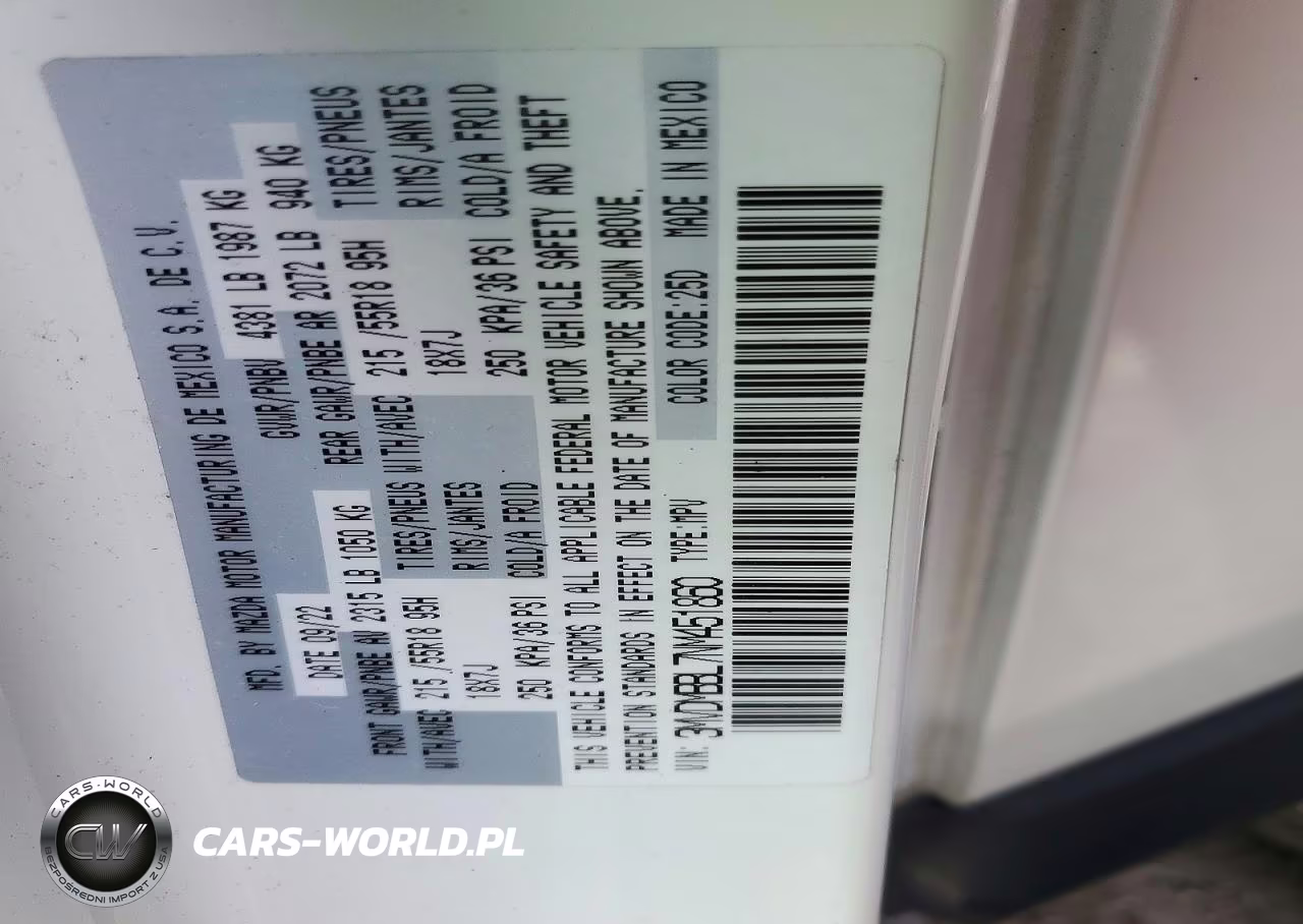 2022 Mazda Cx-30 Select VIN:3MVDMBBL7NM451860 - 12