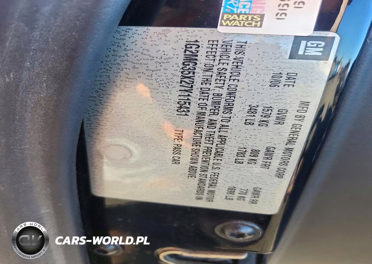 2007 Pontiac Solstice Gxp VIN:1G2MG35X27Y115431 - 12