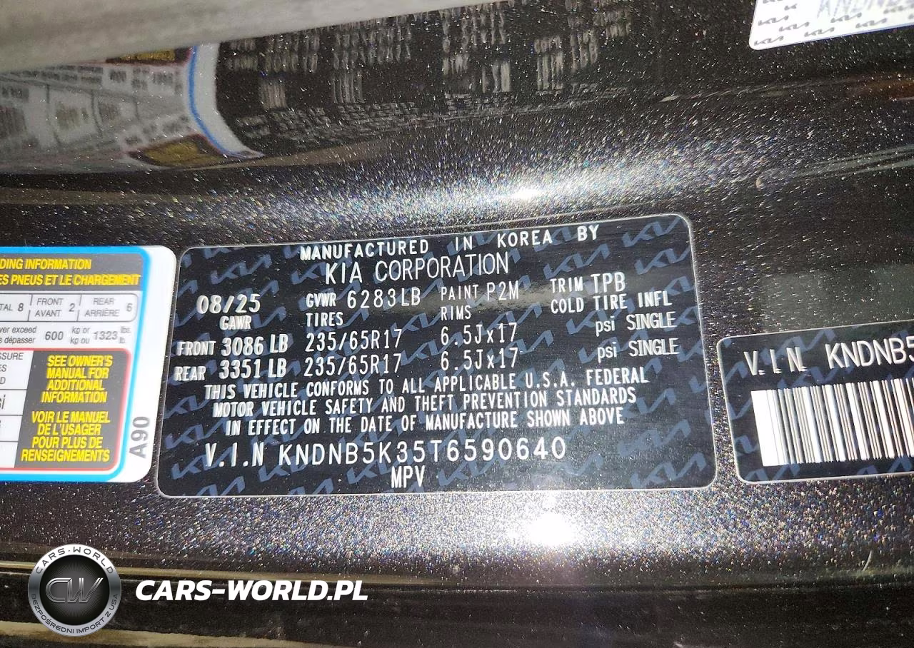 2026 Kia Carnival Lxs VIN:KNDNB5K35T6590640 - 14