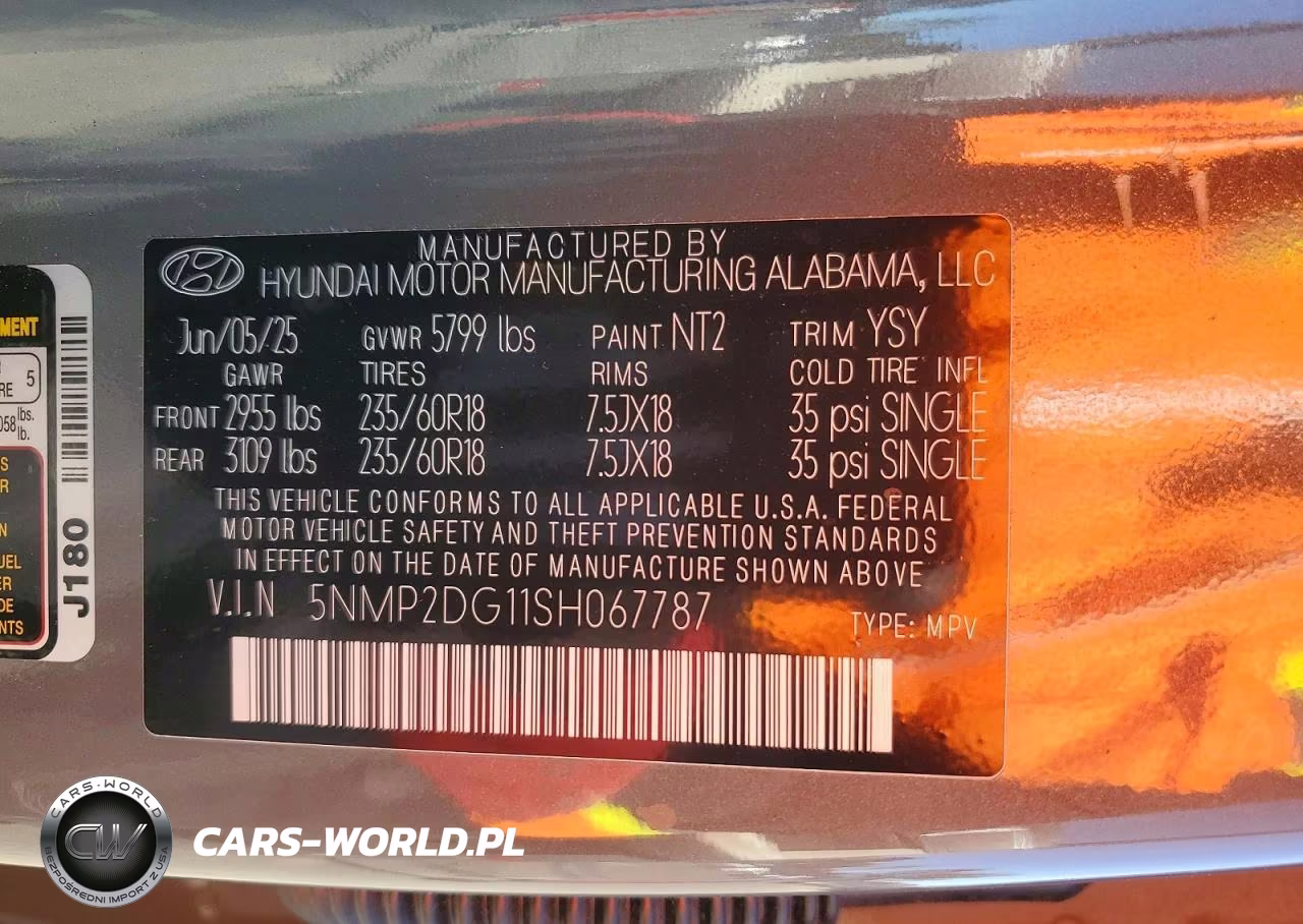 2025 Hyundai Santa Fe Sel VIN:5NMP2DG11SH067787 - 13