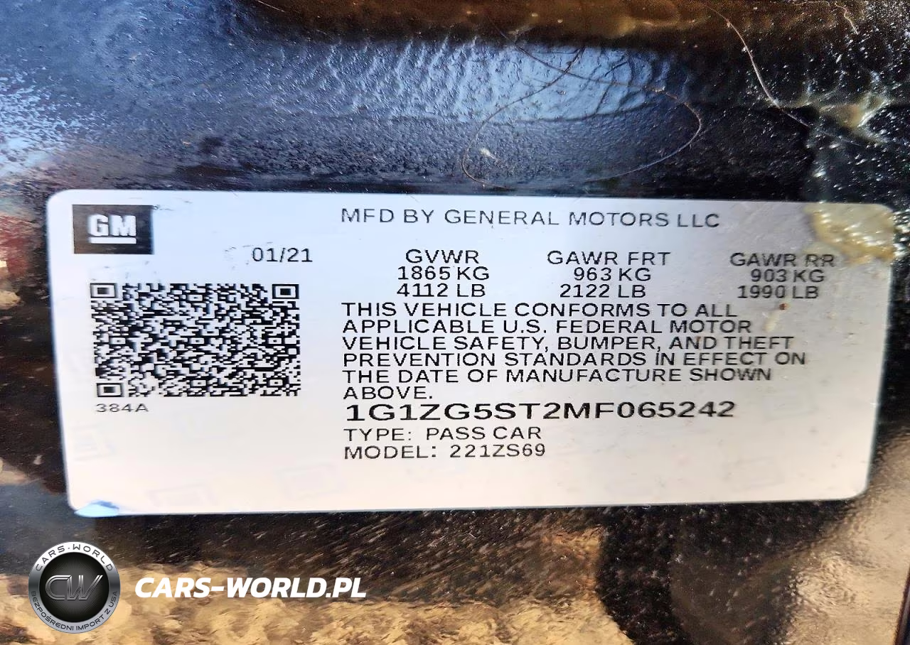 2021 Chevrolet Malibu Rs VIN:1G1ZG5ST2MF065242 - 13