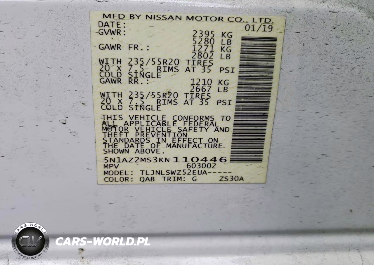 2019 Nissan Murano Platinum VIN:5N1AZ2MS3KN110446 - 13