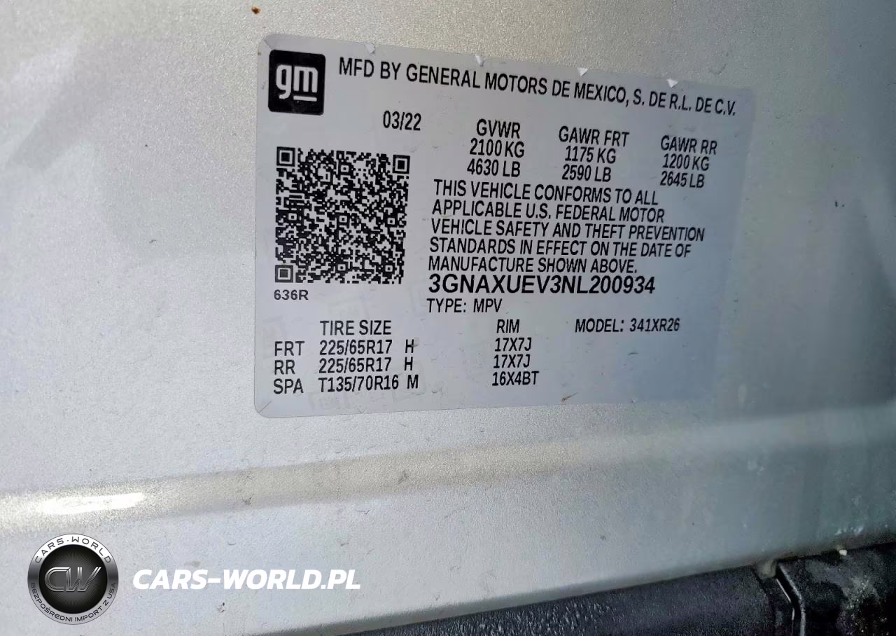 2022 Chevrolet Equinox Lt VIN:3GNAXUEV3NL200934 - 13