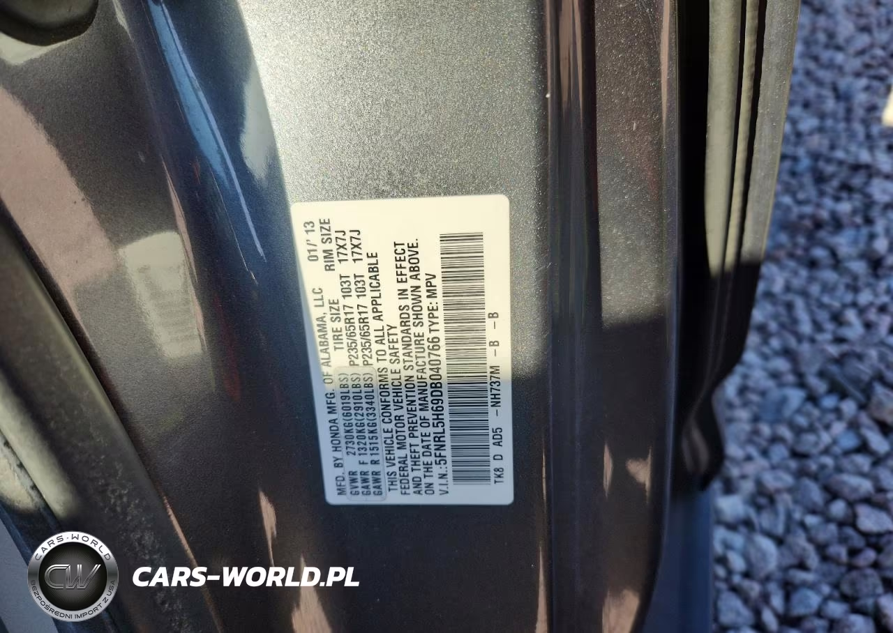 2013 Honda Odyssey Exl VIN:5FNRL5H69DB040766 - 13
