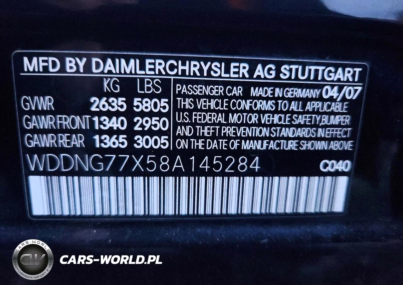 2008 Mercedes-Benz S 63 Amg VIN:WDDNG77X58A145284 - 12