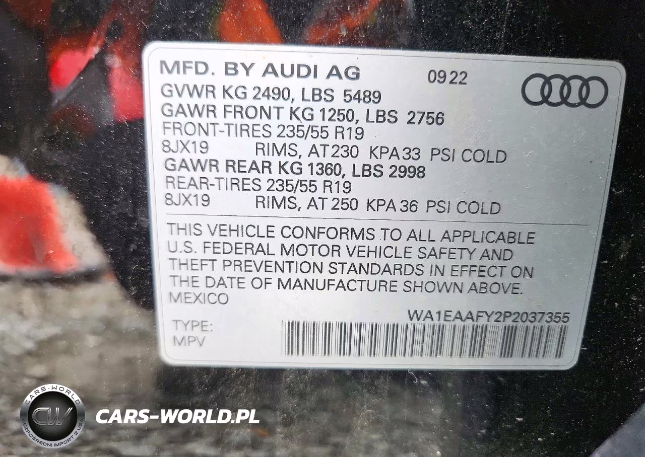 2023 Audi Q5 Premium Plus 45 VIN:WA1EAAFY2P2037355 - 13