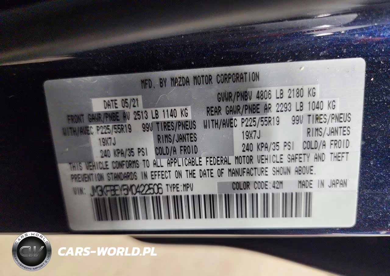 2021 Mazda Cx-5 Signature VIN:JM3KFBEY5M0422506 - 13