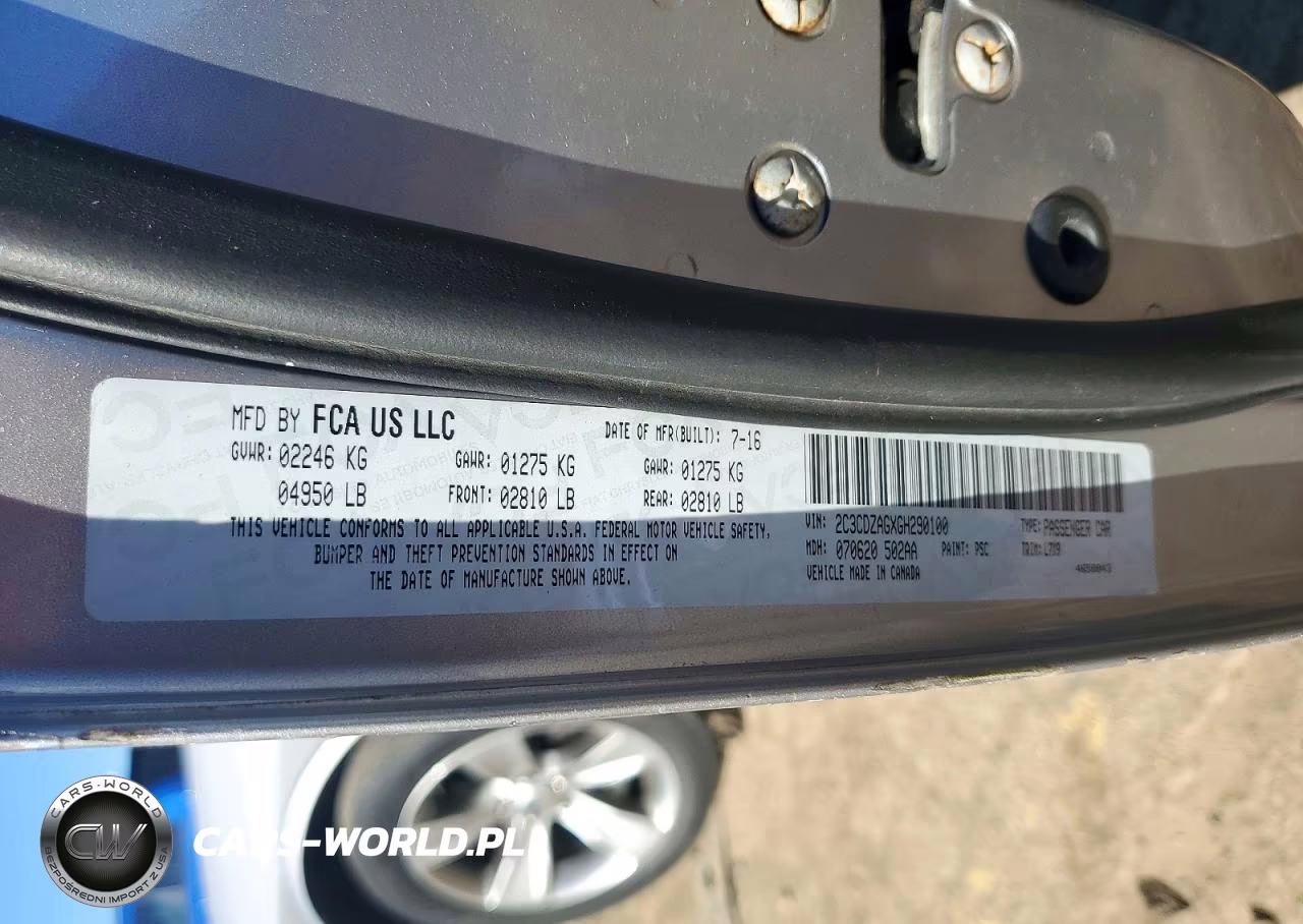 2016 Dodge Challenger Sxt VIN:2C3CDZAGXGH290100 - 12