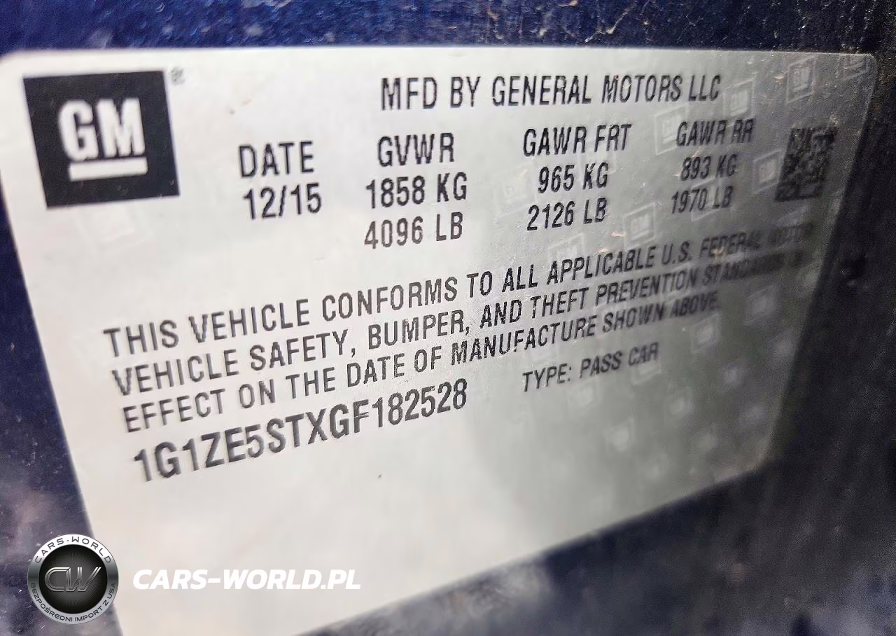 2016 Chevrolet Malibu Lt VIN:1G1ZE5STXGF182528 - 12