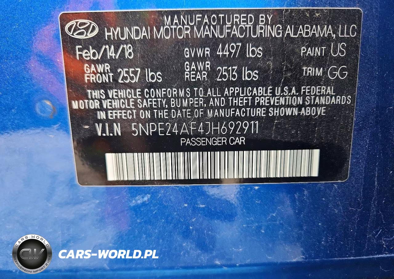 2018 Hyundai Sonata Se VIN:5NPE24AF4JH692911 - 12