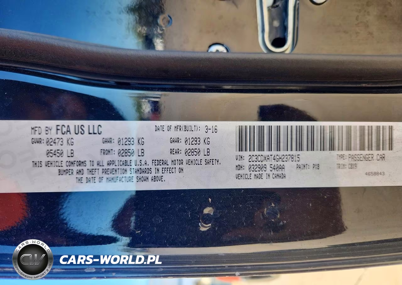 2016 Dodge Charger Police VIN:2C3CDXAT4GH237815 - 12