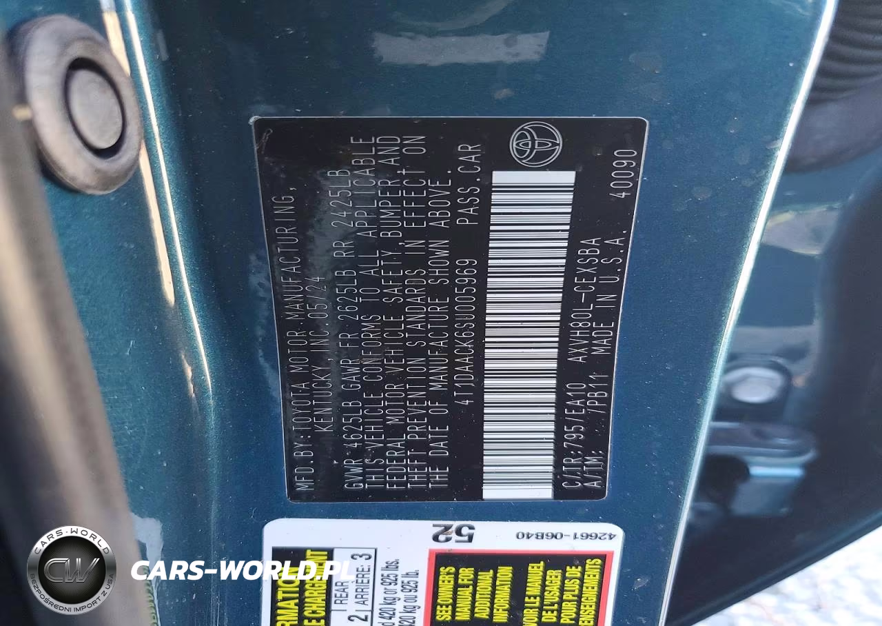 2025 Toyota Camry Se VIN:4T1DAACK6SU005969 - 13