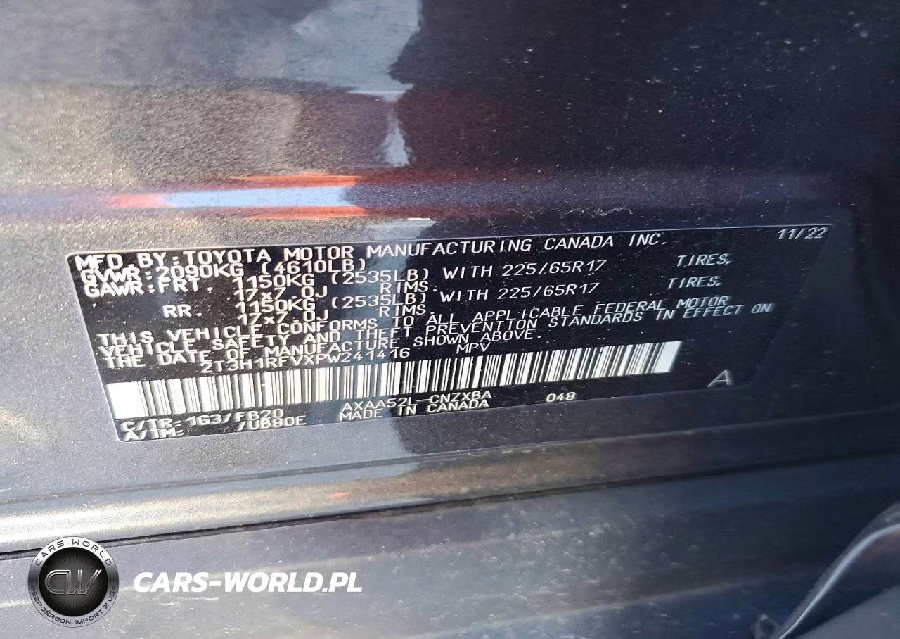 2023 Toyota Rav4 Le VIN:2T3H1RFVXPW241416 - 14